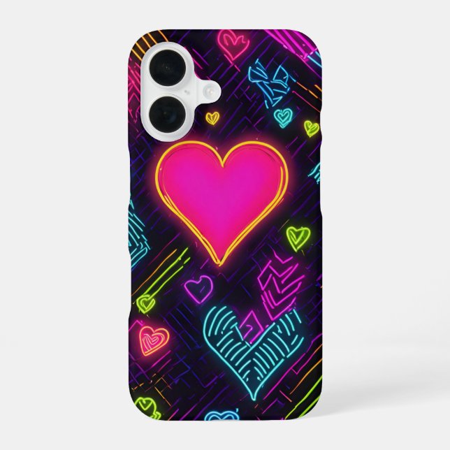 Colorful Heart Pattern Iphone Case (Back)