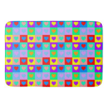 Colorful Heart Pattern Pop Art
