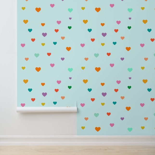 Colorful Heart Pattern Wallpaper (Application)
