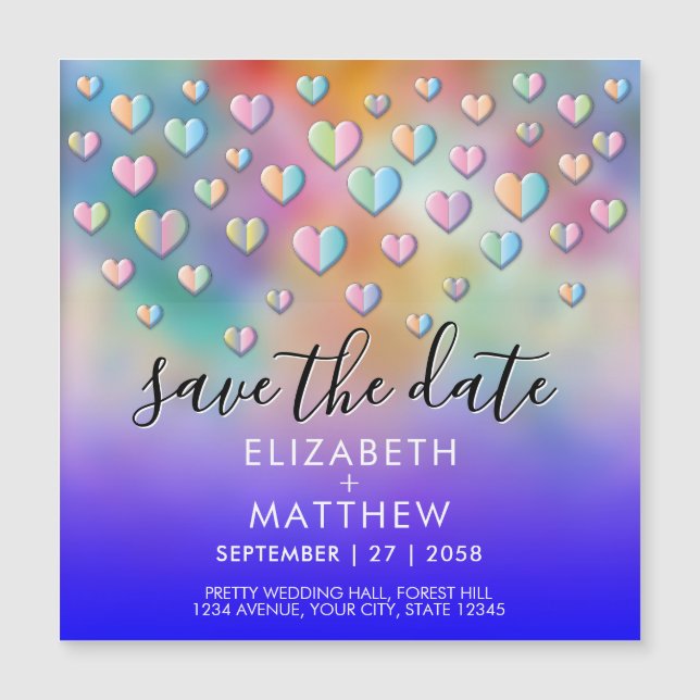 Colorful Heart Speckles Design (Front)