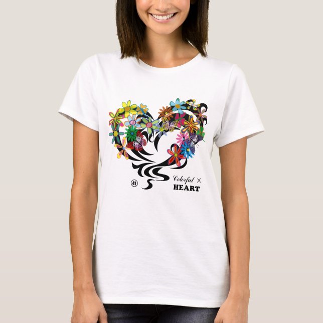 Colorful×HEART T-Shirt (Front)