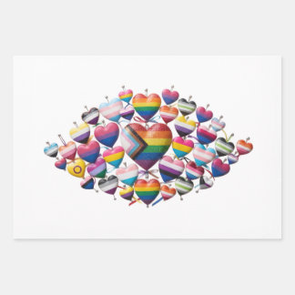Colorful Heart Wrapping Paper