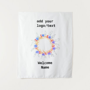 colorful  heart years happy wedding anniversary ta tapestry