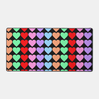 Colorful Hearts 2 Desk Mat