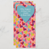 Colorful Hearts Book Club Marker (Front/Back)