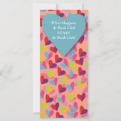 Colorful Hearts Book Club Marker (Front)