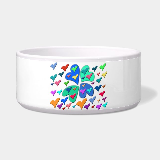 Colorful Hearts Bowl (Front)