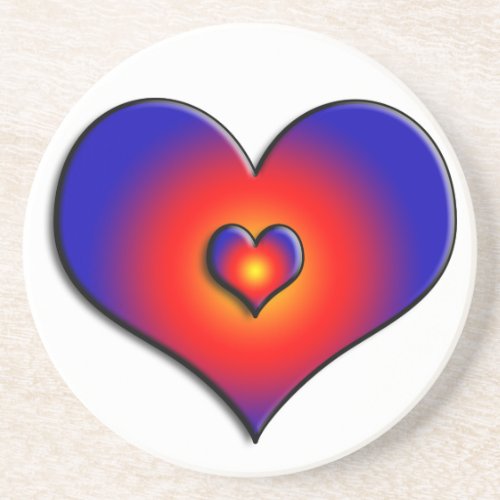COLORFUL HEARTS DRINK COASTER
