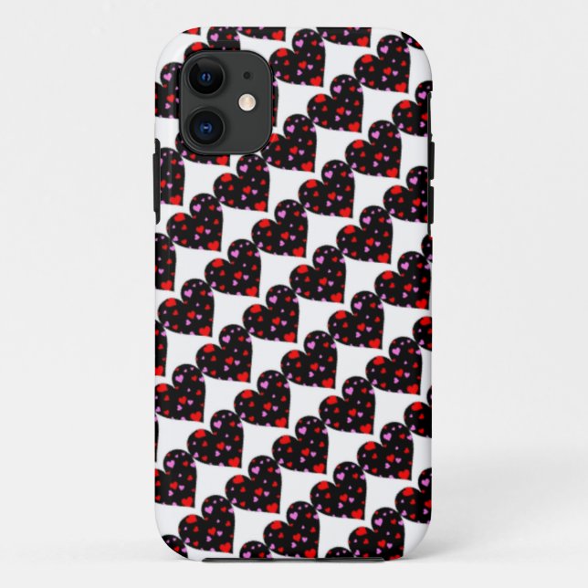 Colorful hearts love case (Back)