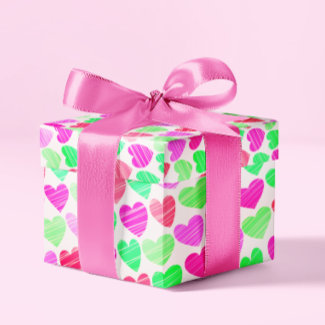 Colorful Hearts Modern Elegant Chic Boho Romantic