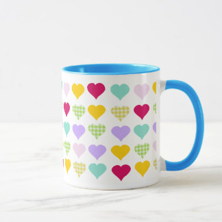Colorful Hearts Mug