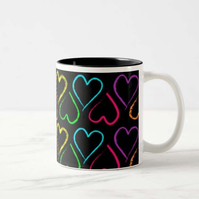 Colorful Hearts Mug (Right)