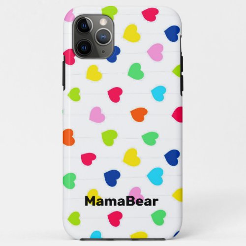 Colorful Hearts Phone Case