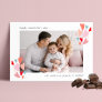 Colorful Hearts Photo Valentine's Day Holiday Card
