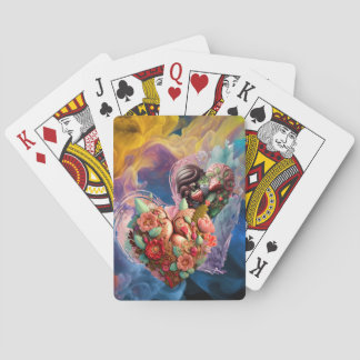 Colorful Hearts playing cards