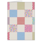 Colorful hearts quilt pattern (Front)