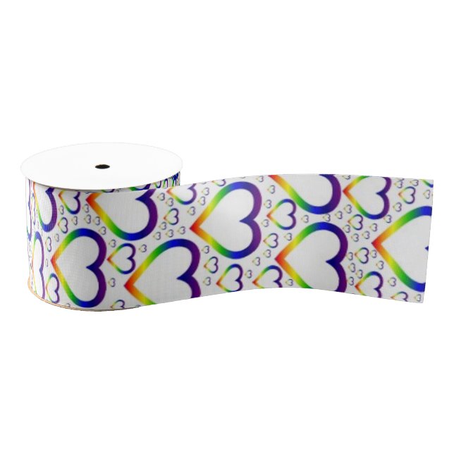 Colorful Hearts Ribbon (Spool)