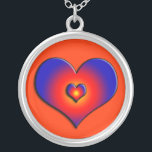 COLORFUL HEARTS SILVER PLATED NECKLACE<br><div class="desc">Colorful and vibrant hearts</div>