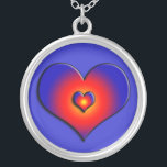 COLORFUL HEARTS SILVER PLATED NECKLACE<br><div class="desc">Colorful and vibrant hearts</div>