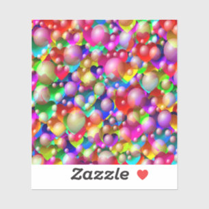 Colorful Hearts Sticker