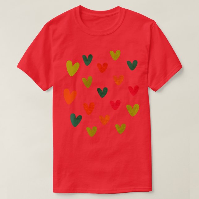 colorful hearts T-Shirt (Design Front)