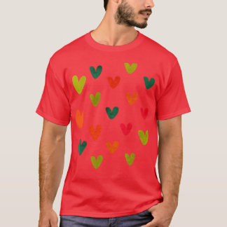 colorful hearts T-Shirt