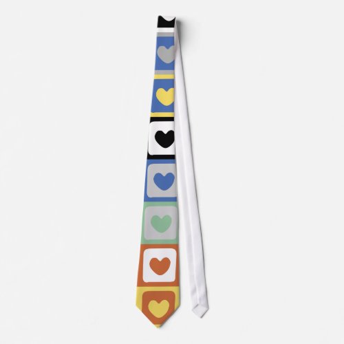 Colorful hearts _ Tie