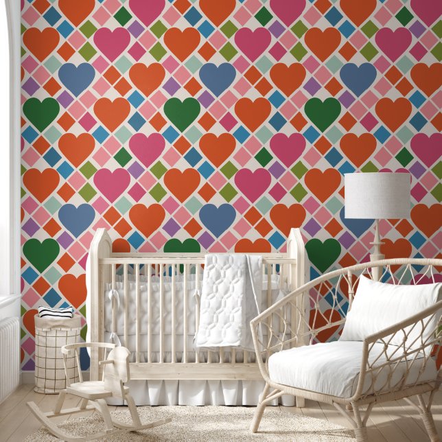 Colorful Hearts Wallpaper (Kids)