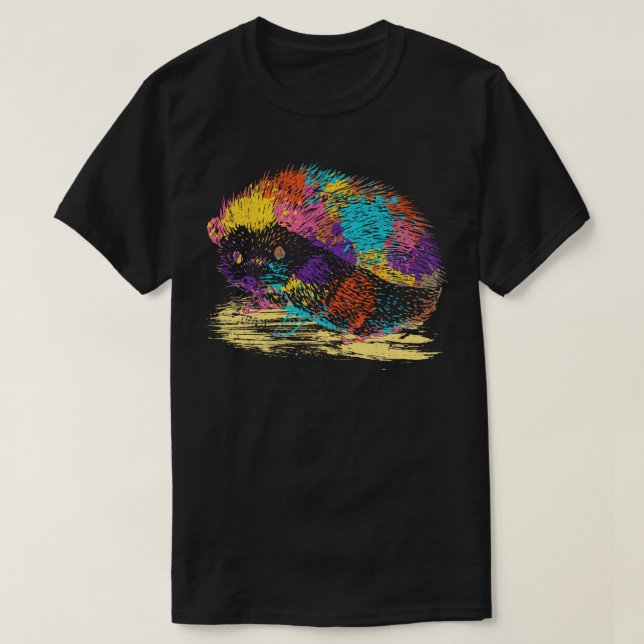 Colorful Hedgehog T-Shirt (Design Front)