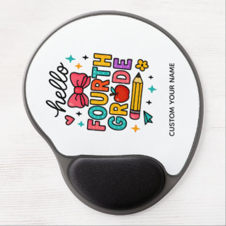 Colorful Hello Fourth Grade Gel Mouse Pad