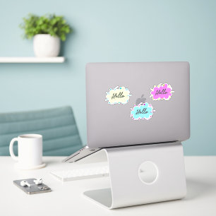 Colorful Hello text Sticker