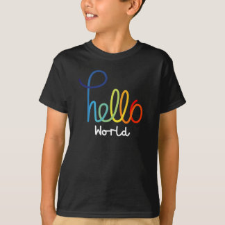 Colorful Hello World Kids' Basic T-Shirt