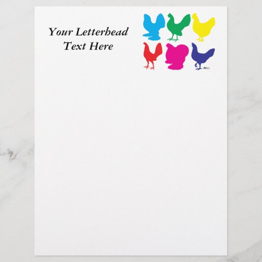 Colorful Hens (Front)