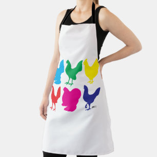 Colorful Hens Apron