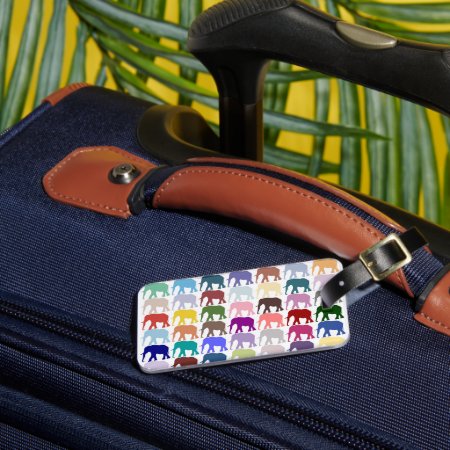 Colorful Herd Luggage Tag