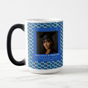 Colorful Hex Pattern Senior Year Grad Color Morph Mug