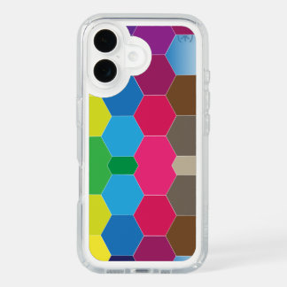 Colorful Hexagon Honeycomb Geometric Pattern iPhon iPhone 16 Case