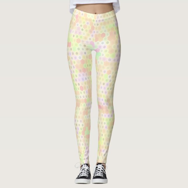 Colorful Hexagon Leggings (Front)