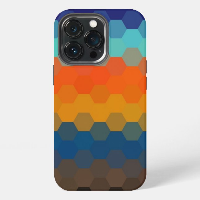 Colorful Hexagon Seamless Pattern Case-Mate iPhone Case (Back)