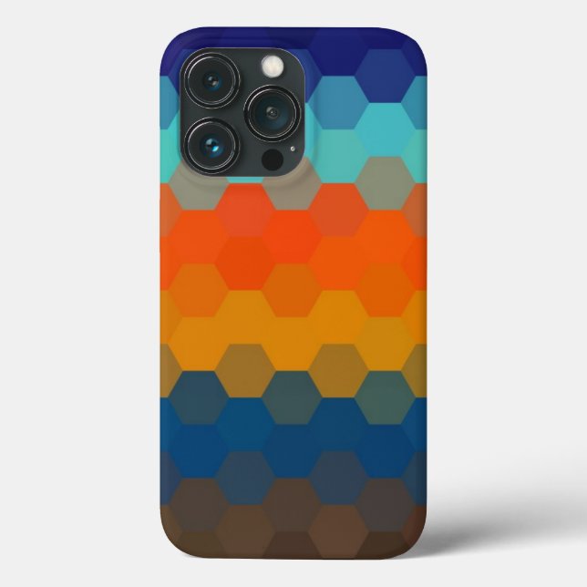 Colorful Hexagon Seamless Pattern Case-Mate iPhone Case (Back)
