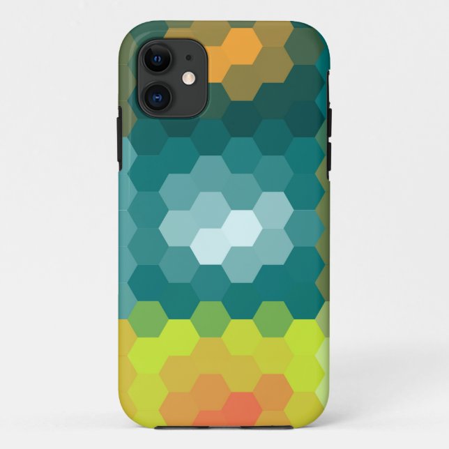 Colorful hexagons seamless graphic Case-Mate iPhone case (Back)