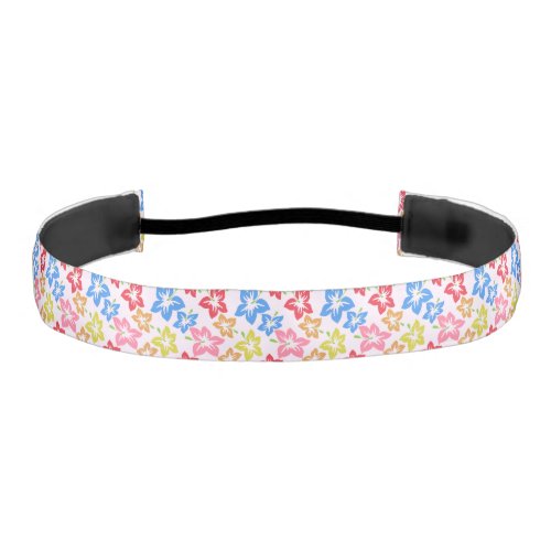 Colorful Hibiscus Pattern Of Flowers Athletic Headband