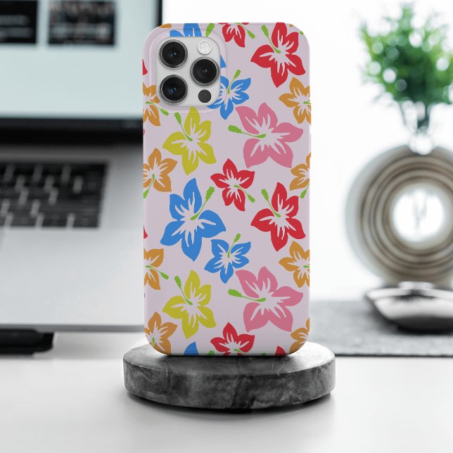 Colorful Hibiscus, Pattern Of Flowers Case-Mate iPhone Case (Creator Uploaded)