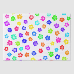 Colorful Hibiscus Print Tissue Paper