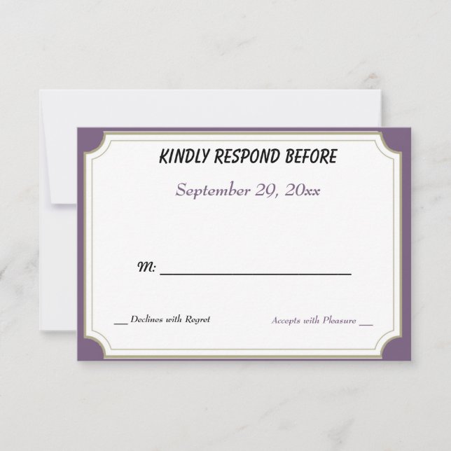 COLORFUL HIGH FLYING KITES RSVP CARD (Front)