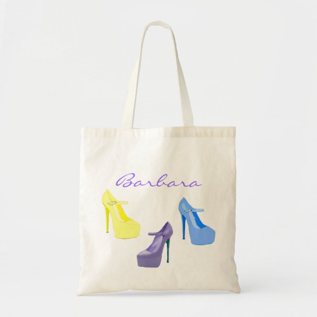 Colorful High Heel protective shoe bag (Front)