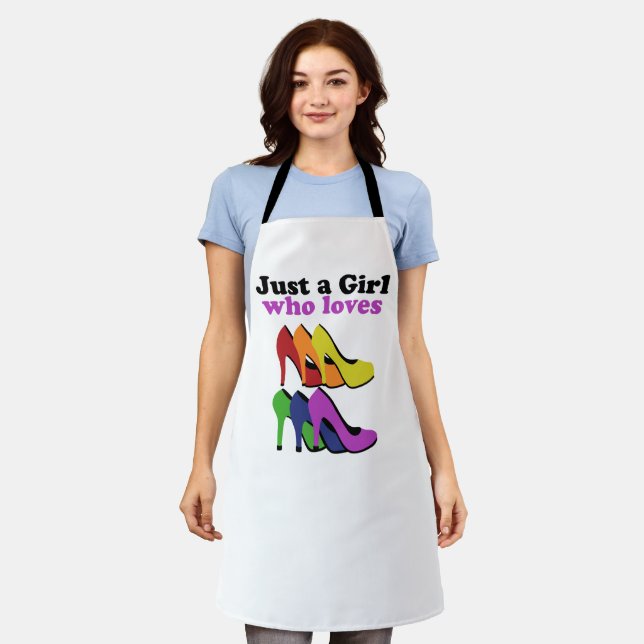 Colorful High Heels   Apron (Worn)