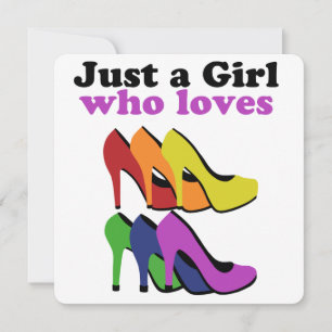 Colorful High Heels Holiday Card