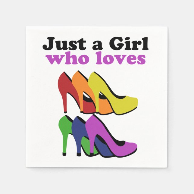 Colorful High Heels   Napkins (Front)