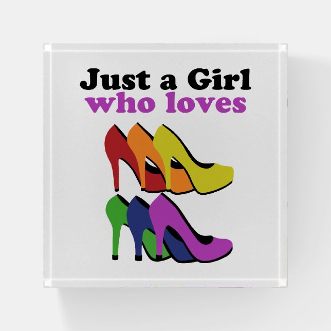 Colorful High Heels   Paperweight (Front)